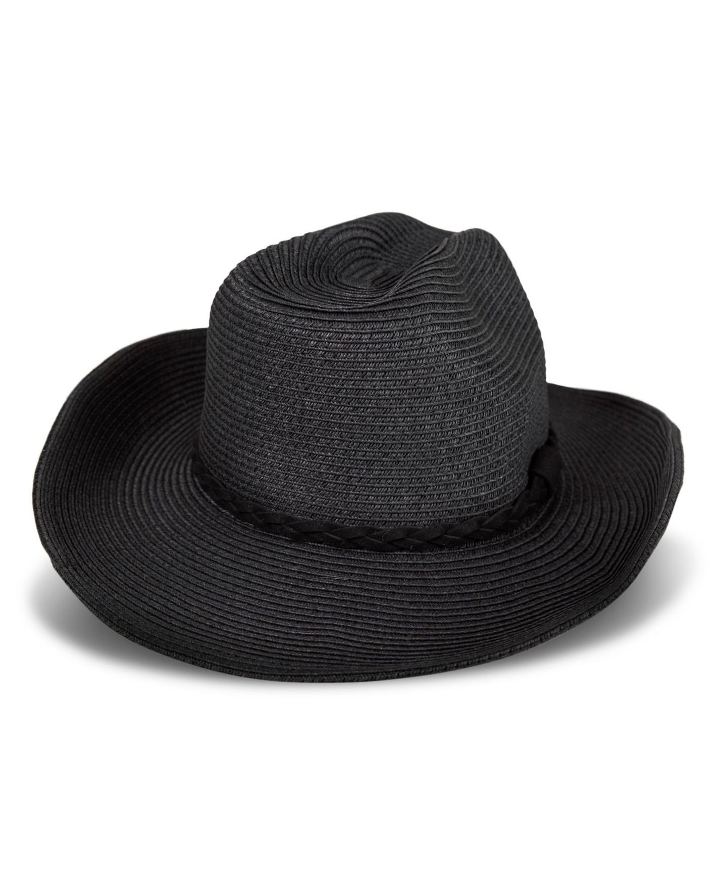 Женский головной убор Lucky Brand Banded Western Hat, цвет: Чёрный — фото 5