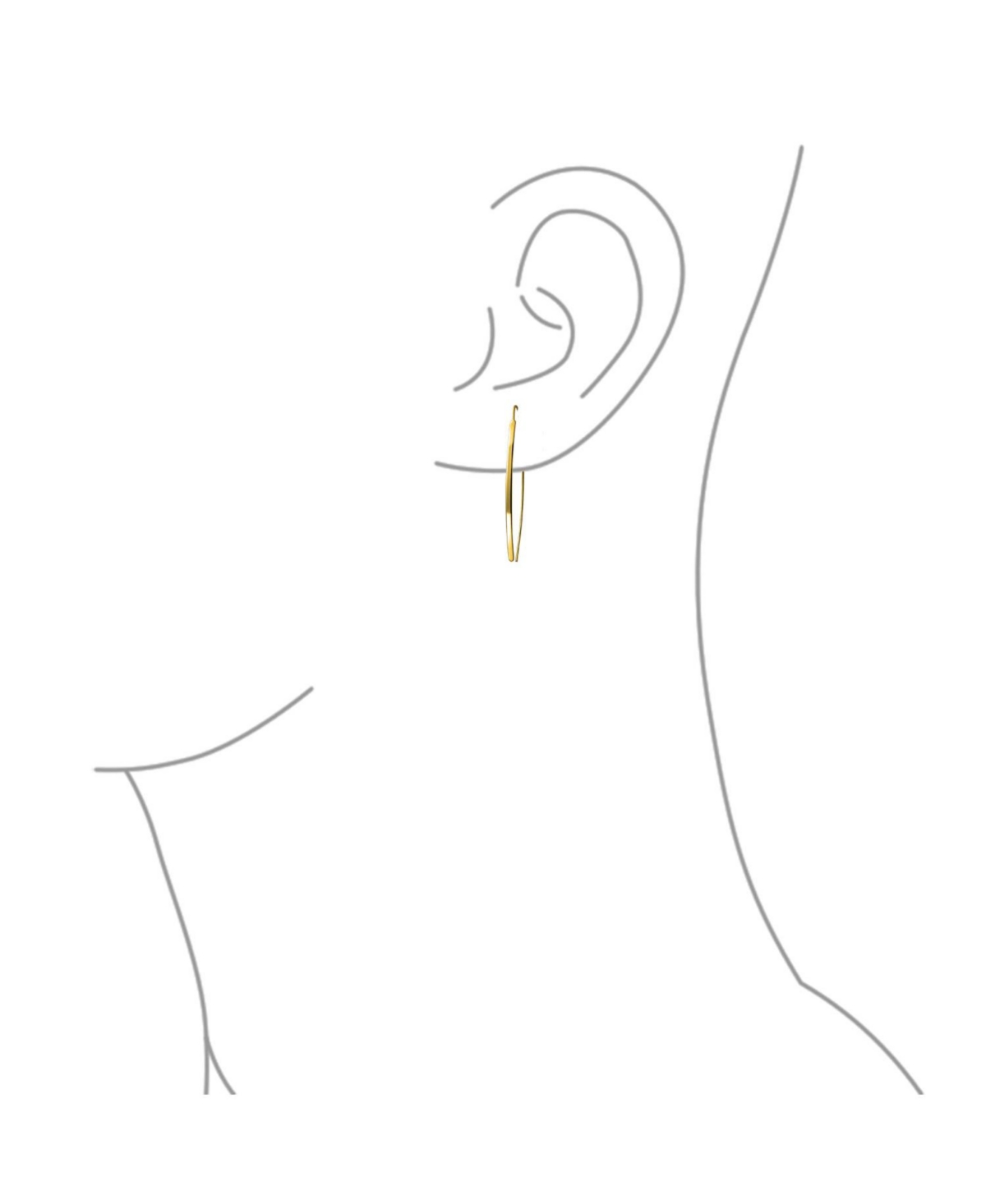 Bling Jewelry Delicate Minimalist Modern Long Thin Line Linear Threader Earrings Sterling Silver