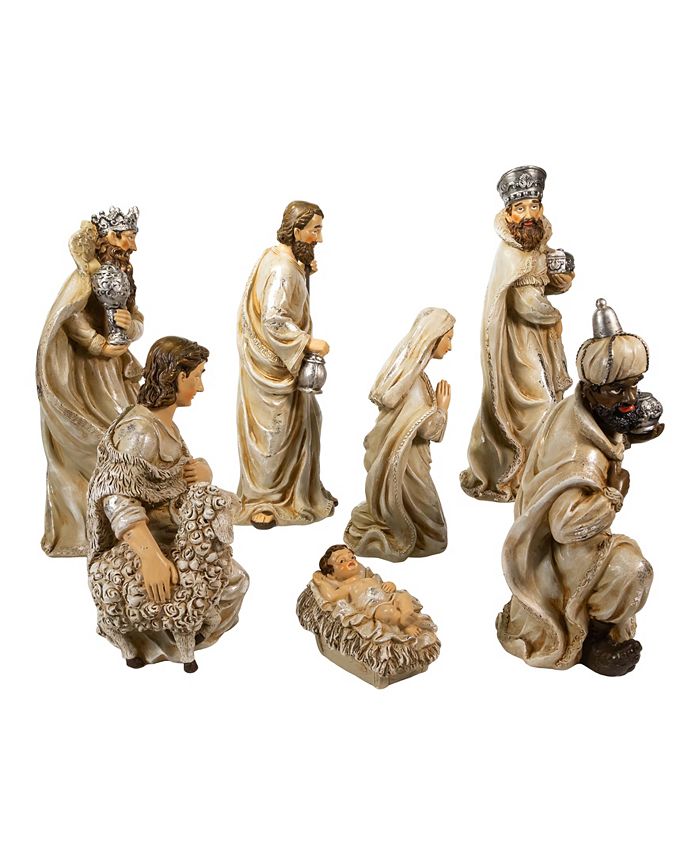 Kurt Adler 313" Resin Nativity Table 7 Piece Set Macy's
