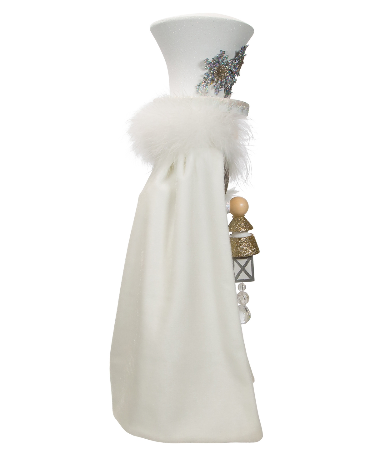 Kurt Adler 18" Hollywood Snowflake Soldier Battery-operated Led Nutcracker In White