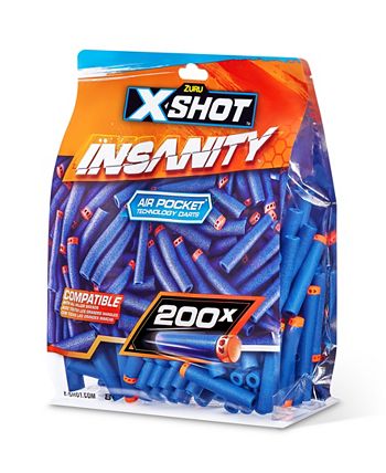 X-Shot Zuru Insanity 200 Pack Darts Refill - Macy's