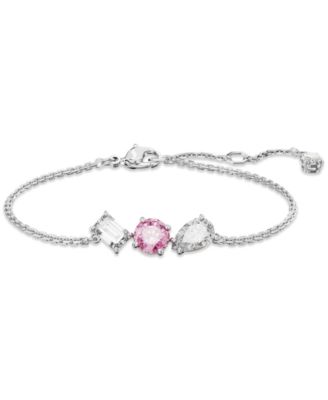 Swarovski - Rhodium-Plated Mixed Crystal Link Bracelet