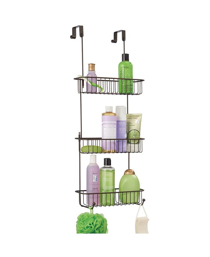 mDesign Metal Over Shower Door Caddy, Bathroom Storage Organizer Macy's