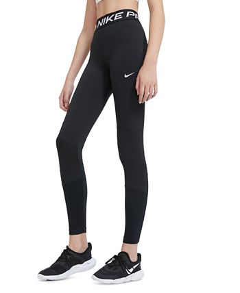 Nike Pro Dri-FIT Big Kids' (Girls') Leggings in Pink - ShopStyle