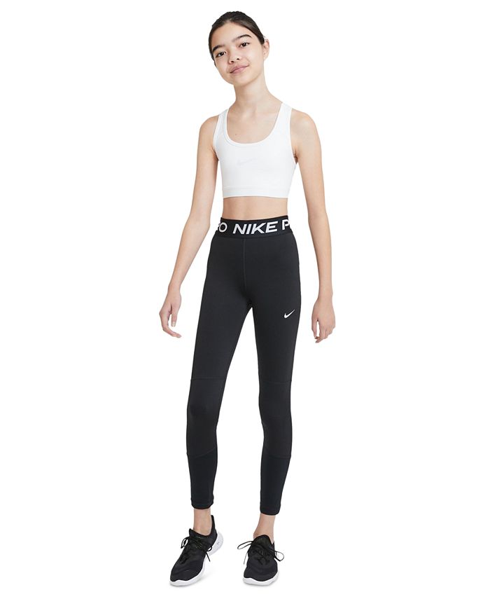 Nike dri fit active leggings mesh calf detailing XL crop black