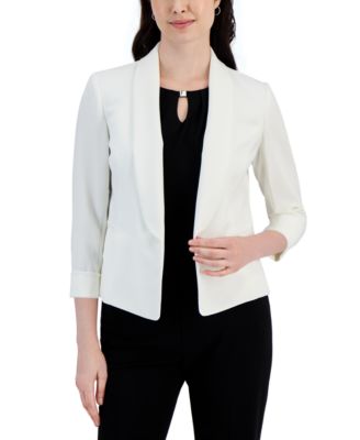 Kasper - Women's 3/4-Sleeve Shawl-Collar Blazer
