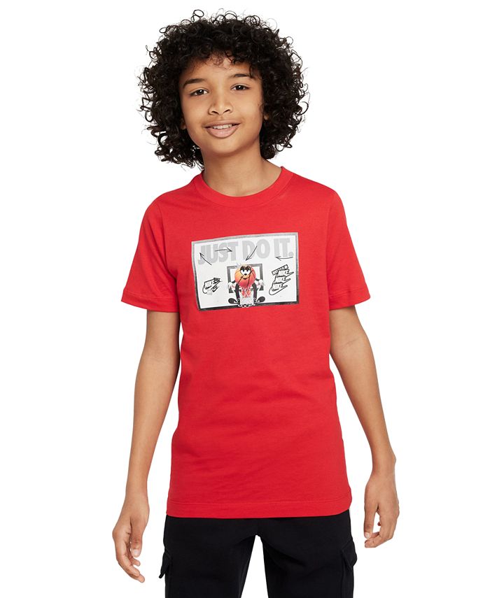 Nike Big Kids Sportswear Graphic Cotton T-shirt - Macy's
