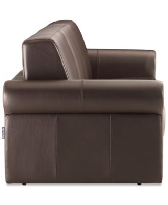 Elsher 85" Leather Sleeper Sofa, Created for Macy's
