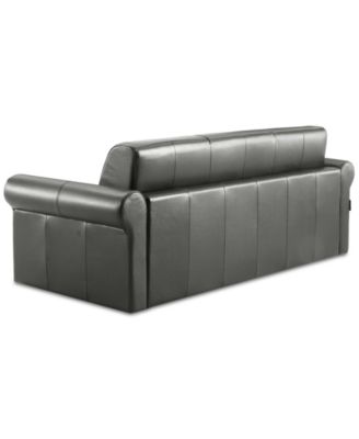 Elsher 85" Leather Sleeper Sofa