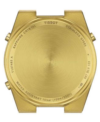 Men's Digital PRX Gold PVD Stainless Steel Bracelet Watch 40mm