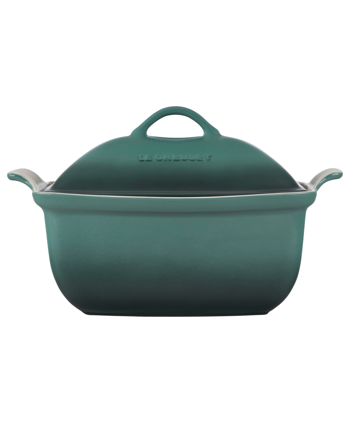 Le Creuset 4.5-quart Heritage Stoneware Deep Baker With Lid In Oyster