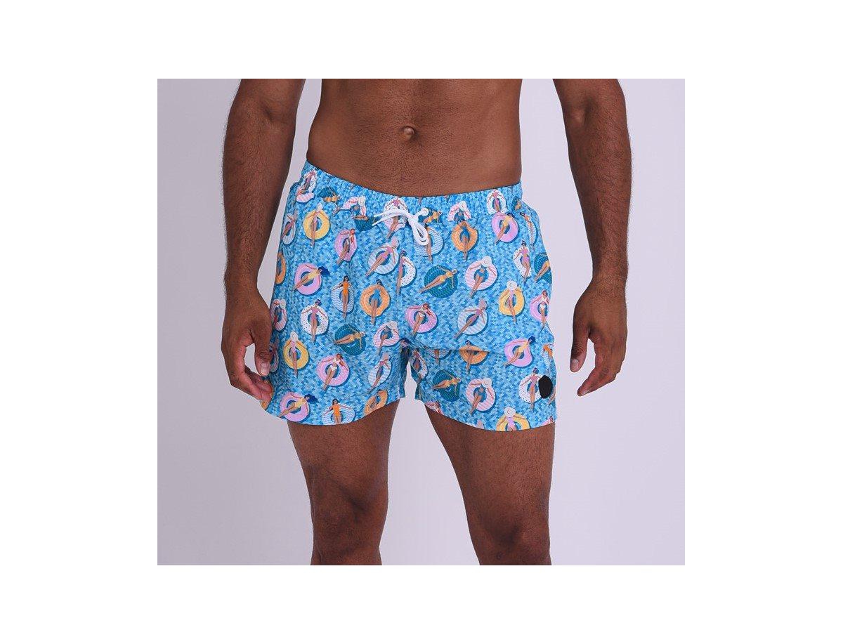 Men's Poolside Swim Shorts - Multi