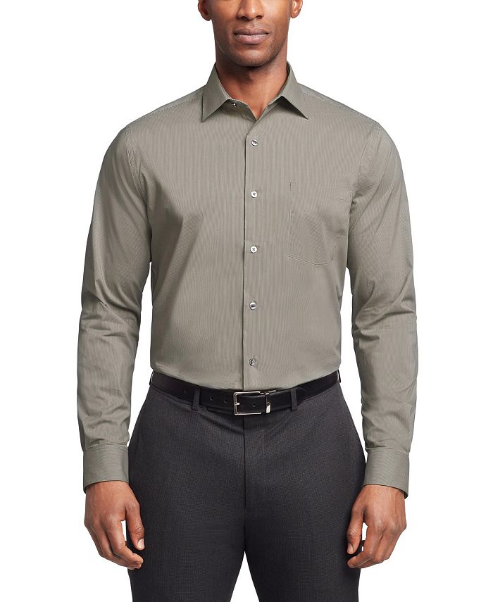 Van Heusen Men's Regular-Fit Stain Shield Dress Shirt - Macy's