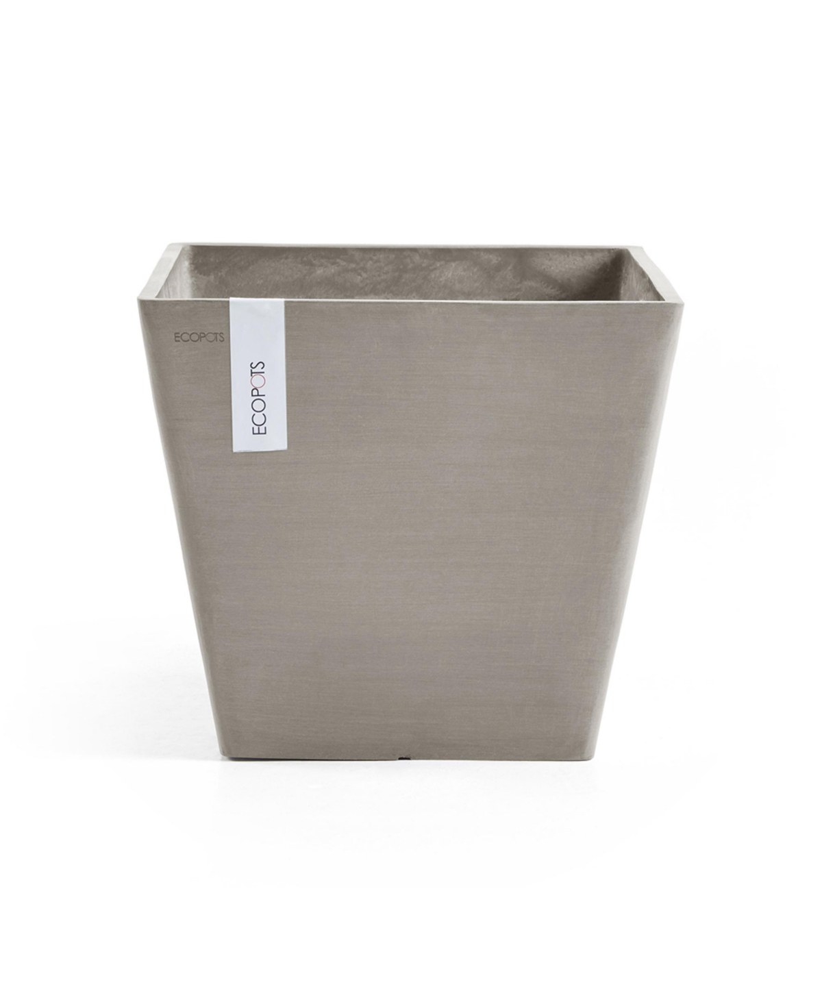 Rotterdam Durable Indoor and Outdoor Modern Planter, 8in - Taupe