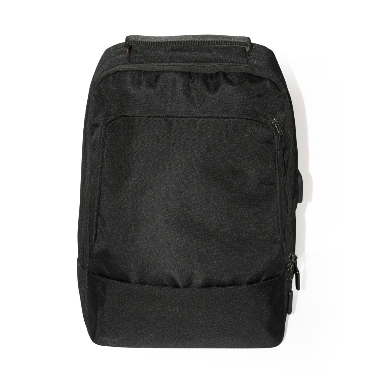 Structured Backpack with Usb - Black