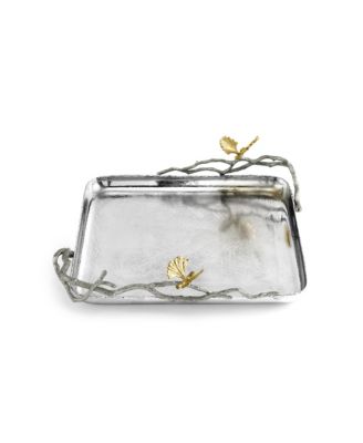 Butterfly Ginkgo Luxe Matzah Plate