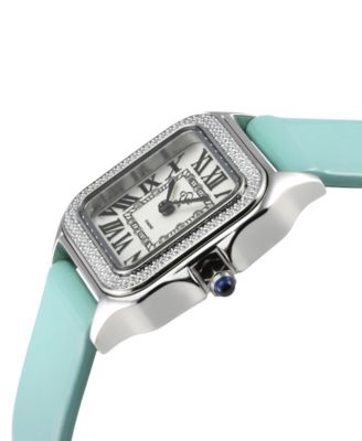 Women's Milan Exquisite Turquoise Leather Watch 27.5mm