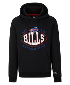 New Era Men's New Era Royal/Red Buffalo Bills Big & Tall Current Team  Colorblock Fleece Raglan Pullover Hoodie