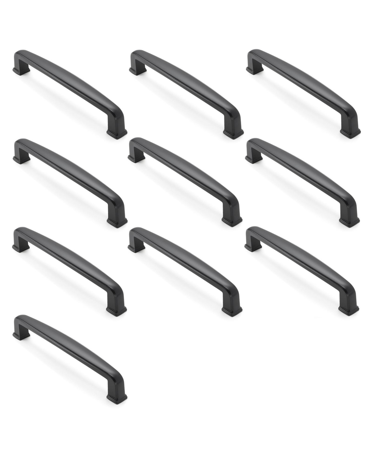 Cauldham 10 Pack Solid Kitchen Cabinet Handles (5