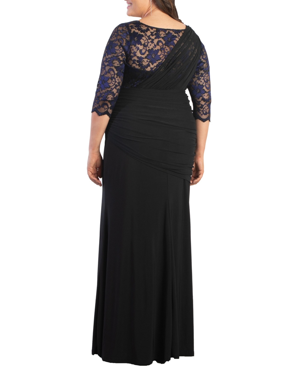 Kiyonna Plus Size Soiree Draped Evening Gown