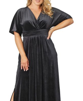 Plus Size Verona Velvet Evening Gown