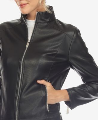 Women's Classic Biker Faux Leather Jacket