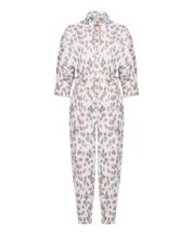 On 34th Women's Animal-Print Jacquard Jumpsuit, Created for Macy's