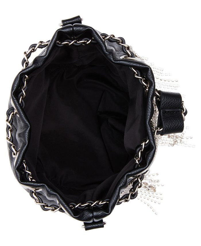 FRINGE BENEFITS BUCKET CROSSBODY BLACK  Women's Crossbody Bags – Betsey  Johnson