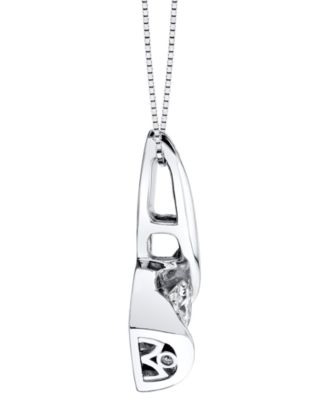 Diamond Pendant Necklace (3/8 ct. t.w.) in 14k White Gold