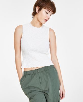 Bar III - Women's Textured Sleeveless Top
