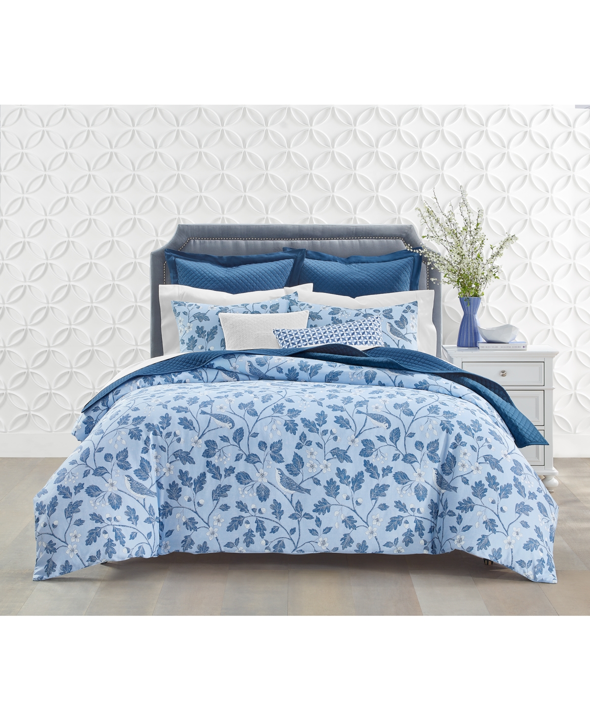 Shop Charter Club Aviary 2-pc. Comforter Set, Twin, Created For Macy's In Blue