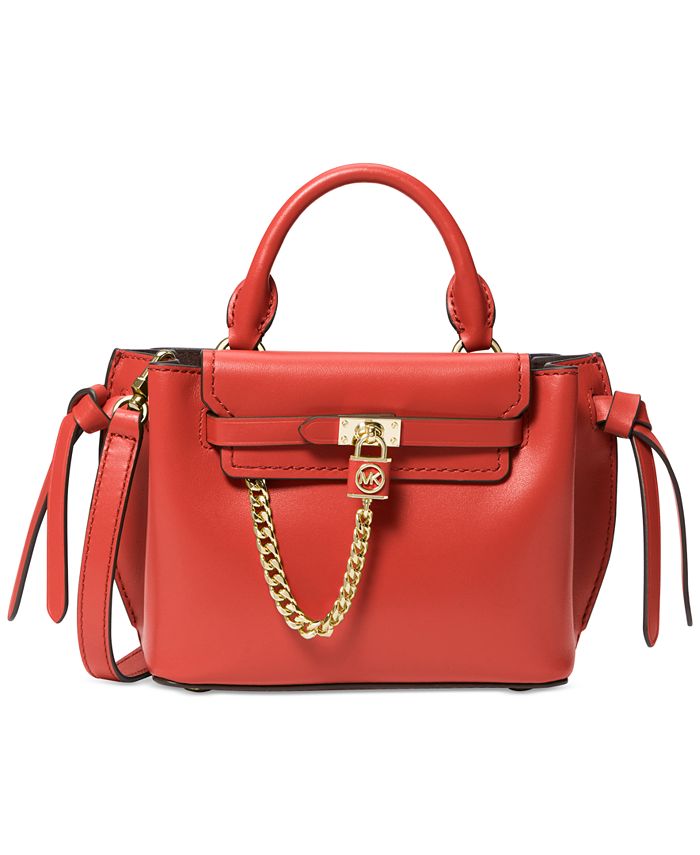 Michael Kors Hamilton Legacy Extra-Small Leather Belted Satchel