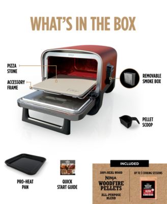 Woodfire Pizza Oven, 8-in-1 Outdoor Oven, 5 Pizza Settings, Up to 700 Fahrenheit High Heat, BBQ (Barbecue) Smoker - OO101