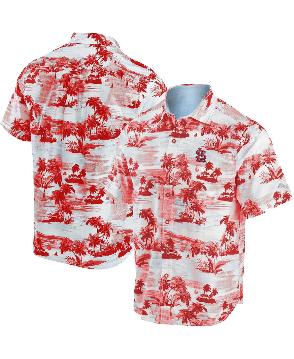 Tommy Bahama Men's  Red St. Louis Cardinals Tropical Horizons Button-up Shirt
