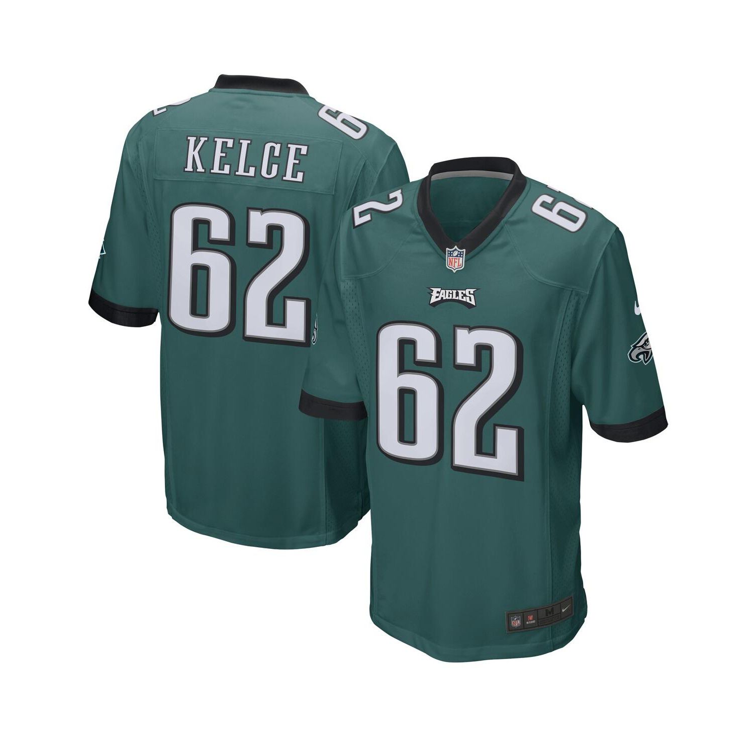 Men's Jason Kelce Midnight Green Philadelphia Eagles Game Jersey