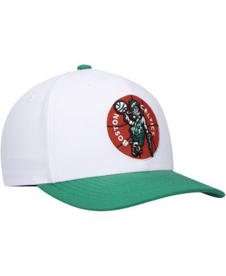 Men's White, Green Boston Celtics Hardwood Classics Core 2-Tone 2.0 Pro Snapback Hat