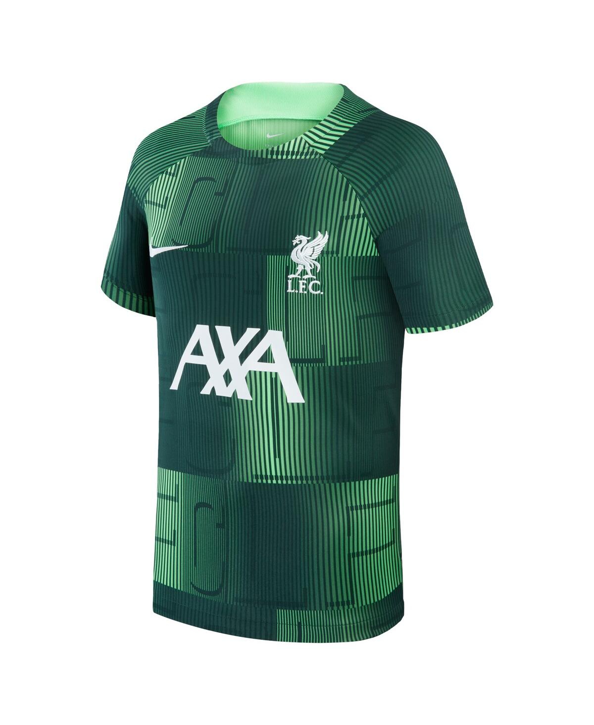 Big Boys and Girls NikeLiverpool 2023/24 Away Pre-Match Performance Jersey - Green