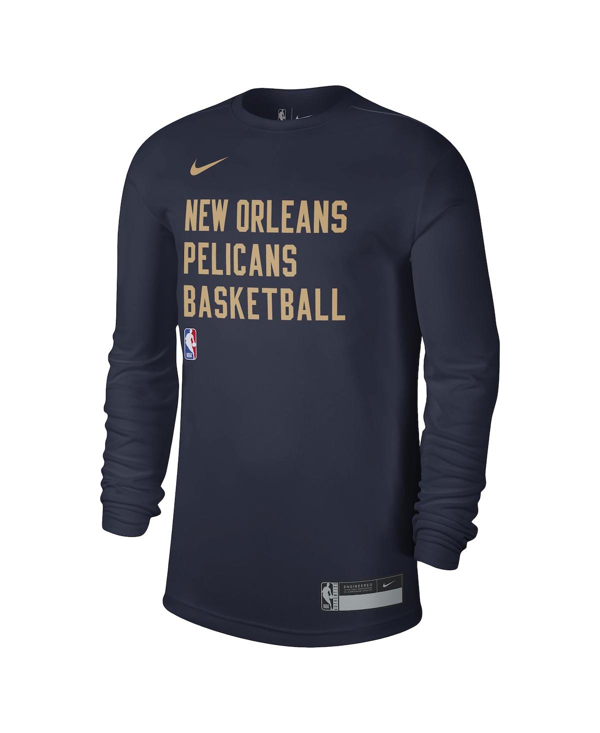 Nike Men's And Women's  Navy New Orleans Pelicans 2023/24 Legend On-court Practice Long Sleeve T-shir In Navy