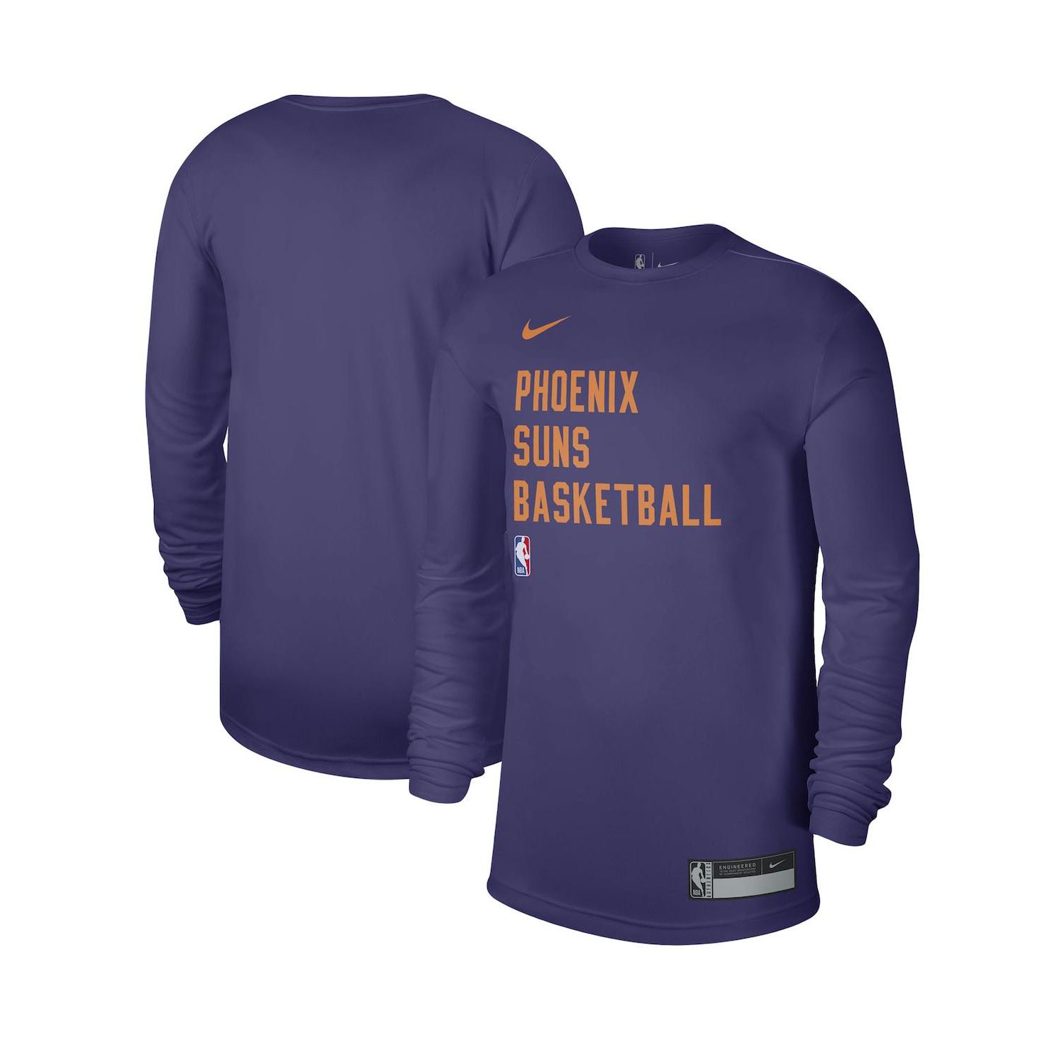Men's and Women's Purple Phoenix Suns 2023 Legend On-Court Practice long sleeve