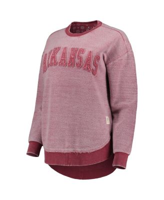 Women's Cardinal Arkansas Razorbacks Ponchoville Pullover Sweatshirt