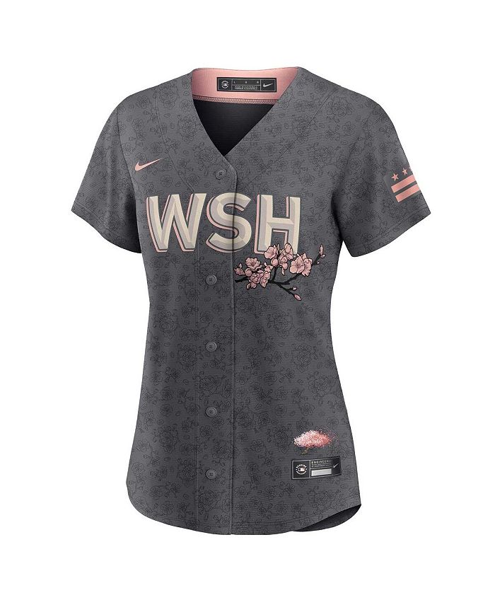 Nike Women's Gray Washington Nationals City Connect Replica Team Jersey ...