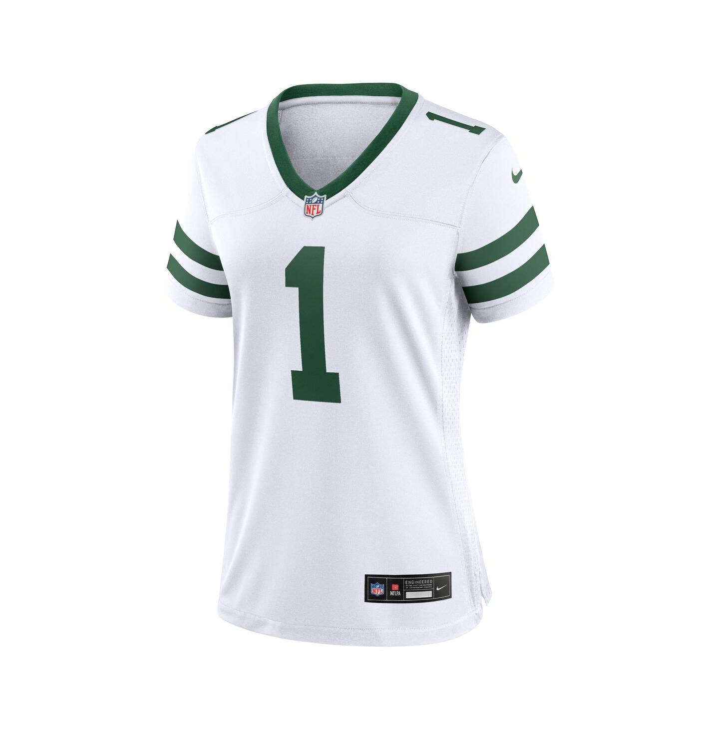 Женский топ Nike Ahmad Sauce Gardner White New York Jets Legacy Player Game Jersey — фото 3