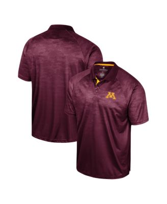 Men's Maroon Minnesota Golden Gophers Honeycomb Raglan Polo Shirt