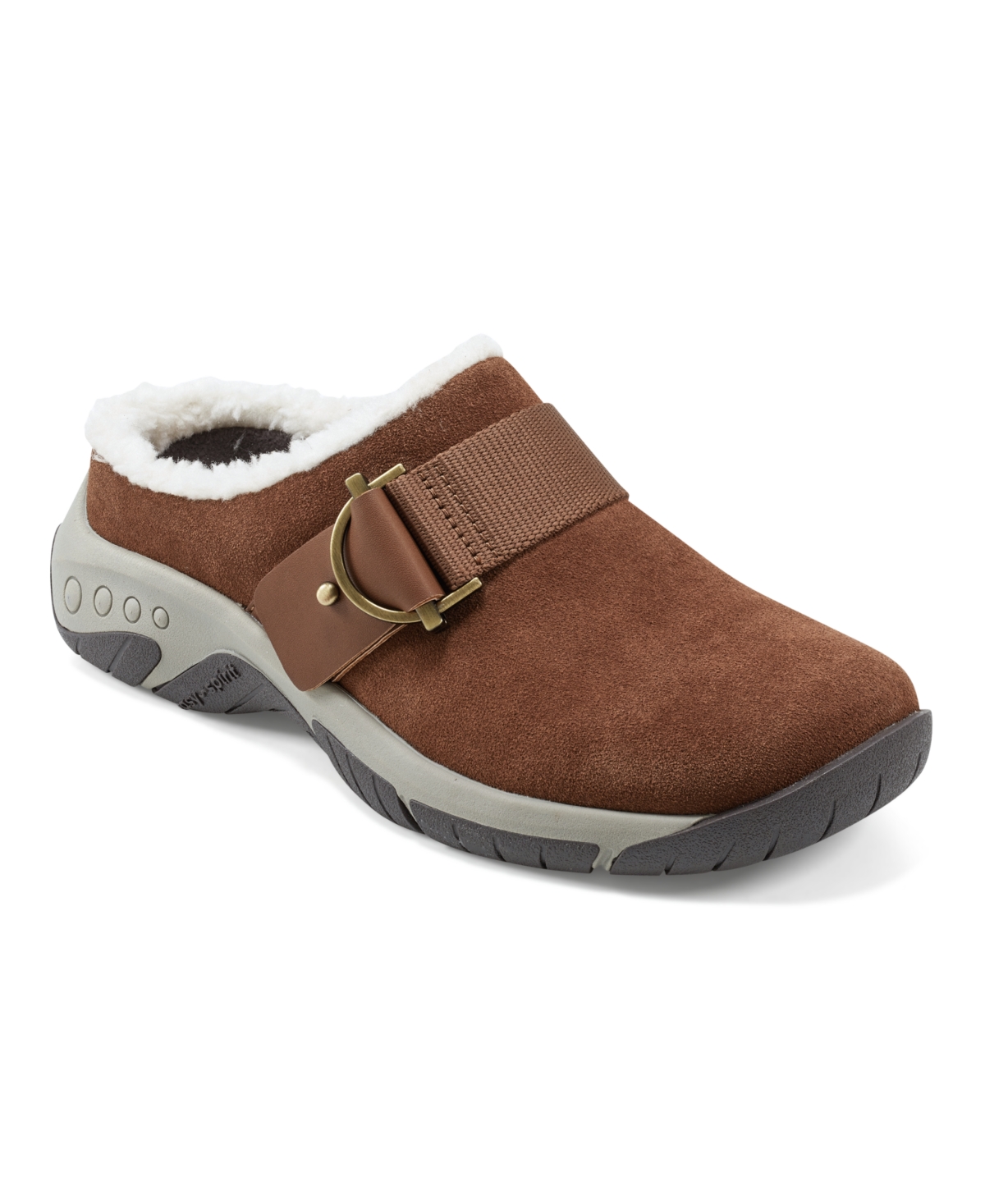 Women's Wend Slip-On Closed Toe Casual Clogs - Gray Suede