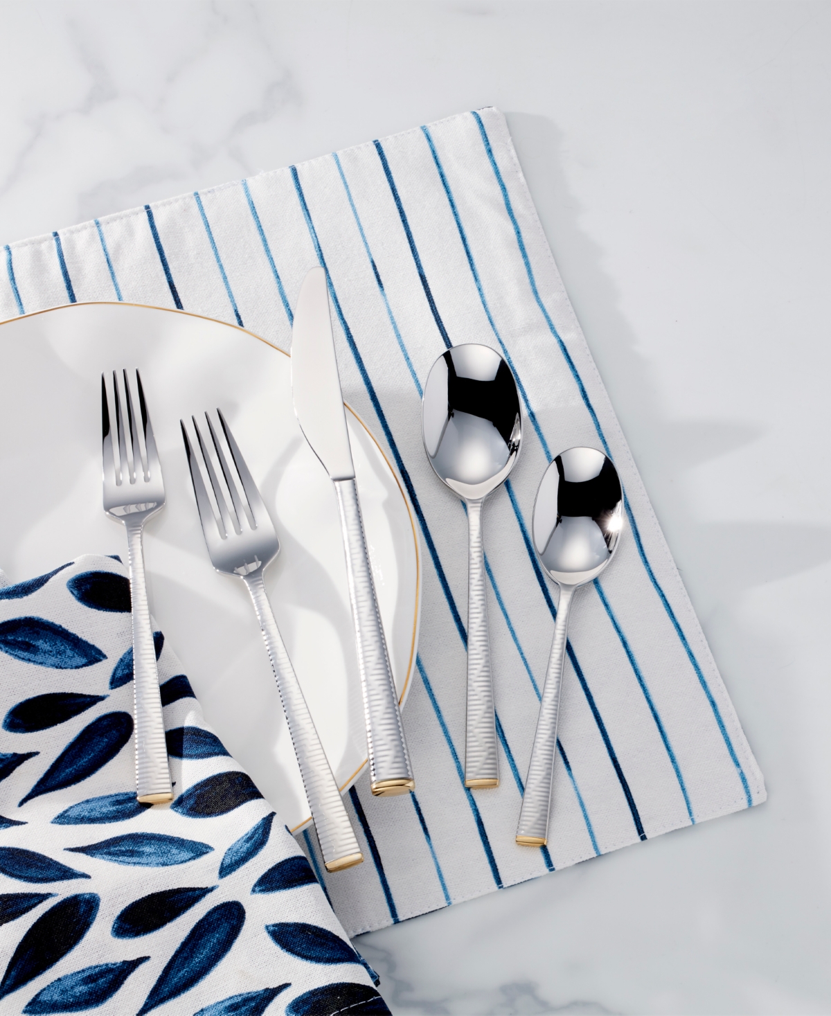 Lenox Blue Bay Flatware Piece Set - Metallic and No Color