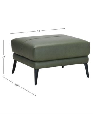 Keery 32" Leather Ottoman
