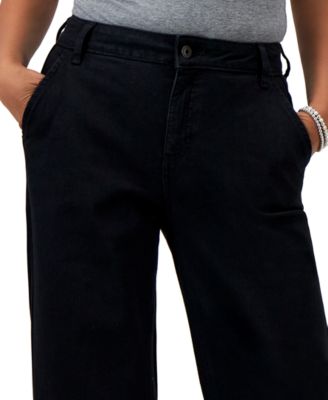 Petite High-Rise Wide-Leg Jeans