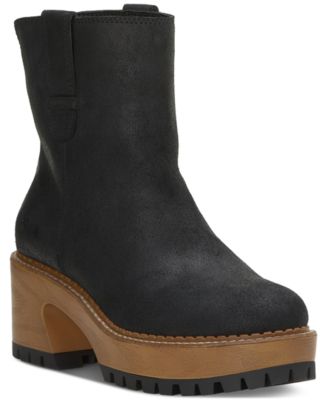 Lucky Brand Rhoslyn Platform Bootie Women s Black Size 11 Boots