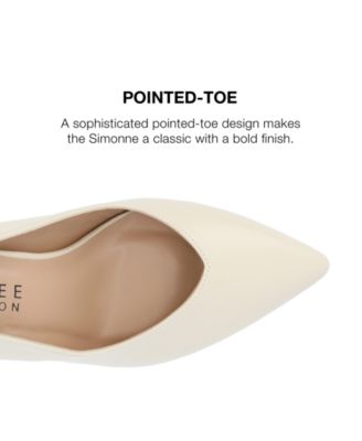 Women's Simonne Block Heel Pointed Toe Pumps