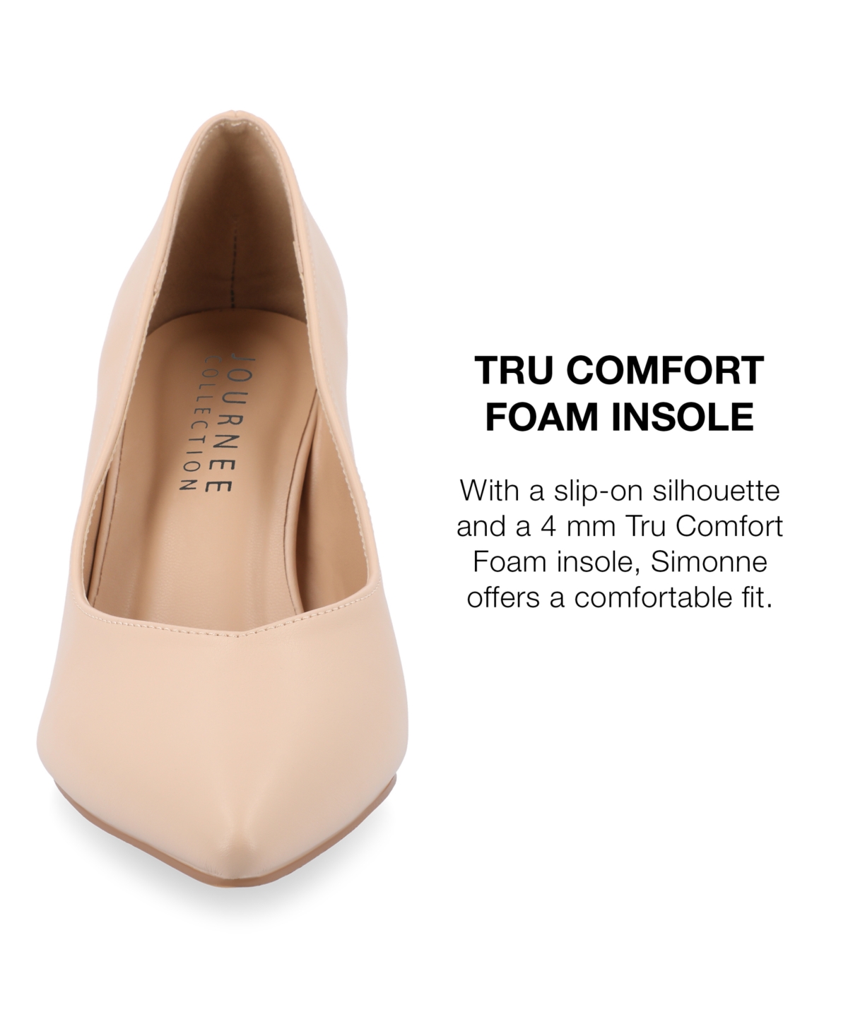 Journee Collection Women's Simonne Block Heel Pointed Toe Pumps